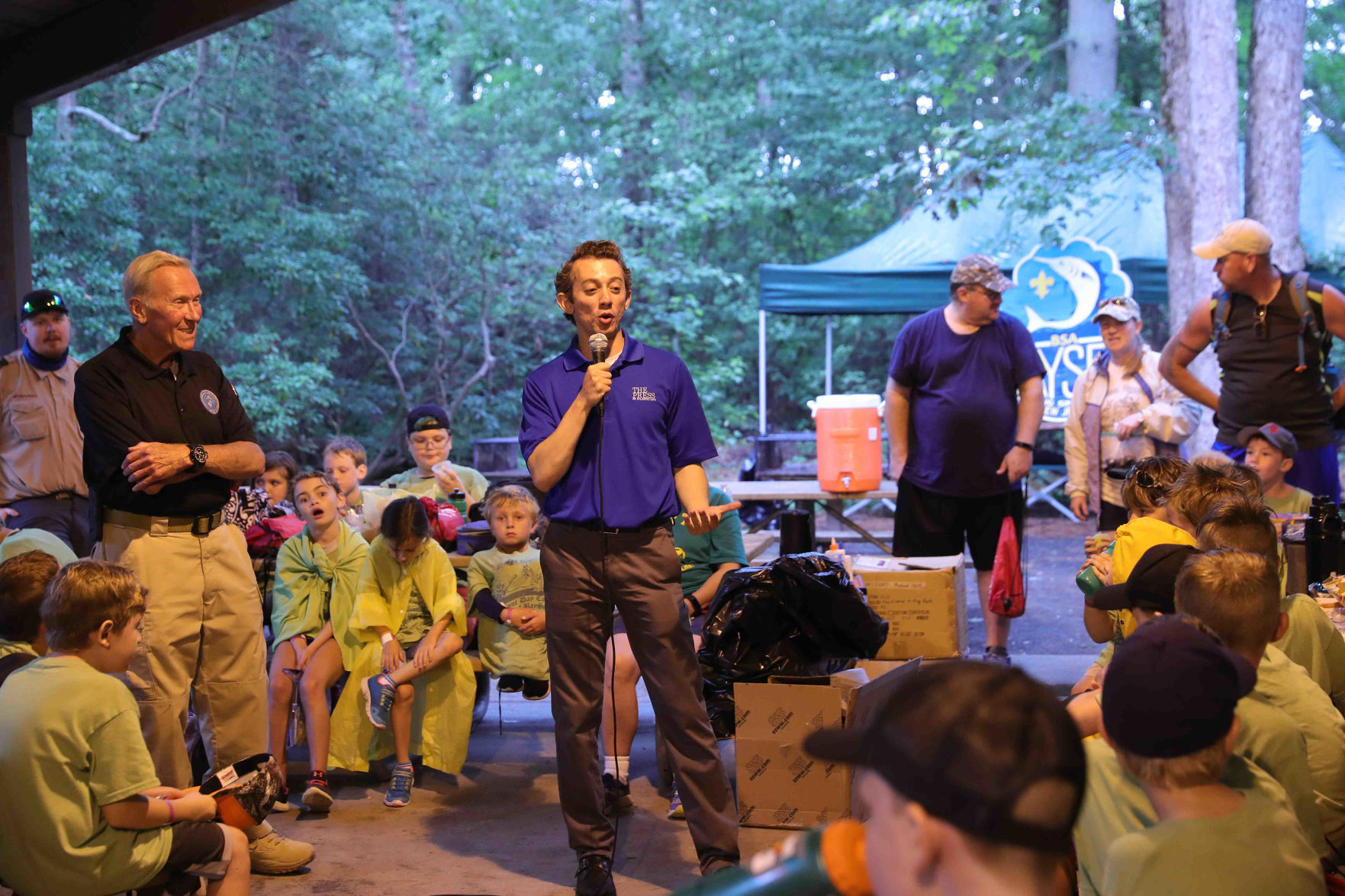 Joe Martucci conducted a safety and weather for Boy Scout troops